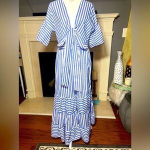 Blue & White Stripped Dress